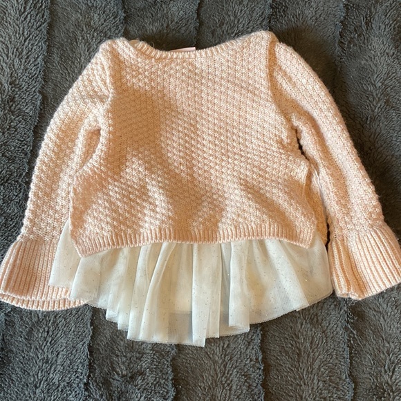 4/20 Baby girl mock ruffle dress sweater in EUC 18-24M - Picture 8 of 8